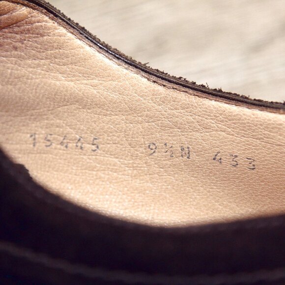 $695 Arthur Beren GRAVATI Blucher 9.5 N Narrow Brown Suede 15445 * add $15 Trees